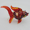 Lampwork Glass Decorations, Fish 59x36mm, Sold by PC