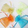 Organza Gift Jewelry Bag, Mixed Color, about 10cm wide, 15cm long, Sold by Group