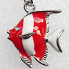 Zinc Alloy Enamel Pendant, Nickel-free & Lead-free, A Grade Animal 25x21mm, Sold by PC  