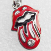 Zinc Alloy Enamel Charm/Pendant with Crystal, Nickel-free & Lead-free, A Grade 15x22mm, Sold by PC  