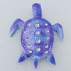 Fridge Magnet, Resin Cabochons With Magnet Beads, Turtle 62x50mm, Sold by PC