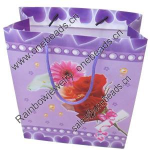 Gift Shopping Bag, Matte PPC, Size: about 31cm wide, 39cm high, 9cm bottom wide, Sold by Box