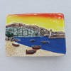 Fridge Magnet, Resin Cabochons With Magnet Beads, Rectangle 67x49mm, Sold by PC