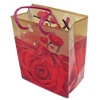 Gift Shopping Bag, Translucent PPC, Size: about 31cm wide, 39cm high, 9cm bottom wide, Sold by Box