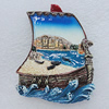 Fridge Magnet, Resin Cabochons With Magnet Beads, Ship 66x51mm, Sold by PC