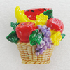 Fridge Magnet, Resin Cabochons With Magnet Beads, Fruit 39x36mm, Sold by PC