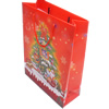 Gift Shopping Bag, Christmas Matte PPC, Size: about 31cm wide, 39cm high, 9cm bottom wide, Sold by Box