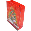 Gift Shopping Bag, Christmas Matte PPC, Size: about 26cm wide, 33cm high, 8cm bottom wide, Sold by Box