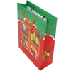 Gift Shopping Bag, Christmas Matte PPC, Size: about 26cm wide, 33cm high, 8cm bottom wide, Sold by Box