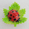 Fridge Magnet, Resin Cabochons With Magnet Beads, Leaf 43x43mm, Sold by PC
