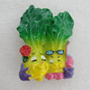 Fridge Magnet, Resin Cabochons With Magnet Beads, Vegetable 56x44mm, Sold by PC
