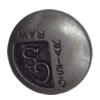 Metal Alloy Button, Costume Accessories，17mm in diameter，Flat Round, Sold by Bag