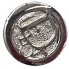 Metal Alloy Button, Costume Accessories，20mm in diameter，Flat Round, Sold by Bag