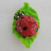 Fridge Magnet, Resin Cabochons With Magnet Beads, Leaf 53x31mm, Sold by PC