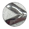 Metal Alloy Button, Costume Accessories，20mm in diameter，Flat Round, Sold by Bag