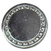 Metal Alloy Button, Costume Accessories，17mm in diameter，Flat Round, Sold by Bag