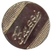 Metal Alloy Button, Costume Accessories，20mm in diameter，Flat Round, Sold by Bag