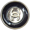 Metal Alloy Button, Costume Accessories，20mm in diameter，Flat Round, Sold by Bag