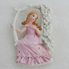 Fridge Magnet, Resin Cabochons With Magnet Beads, Girl 78x49mm, Sold by PC