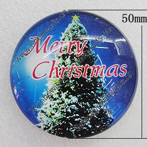 Fridge Magnet, Glass Crystal with Magnet, 50x14mm, Sold by PC