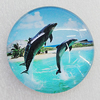 Fridge Magnet, Glass Crystal with Magnet, 50x14mm, Sold by PC