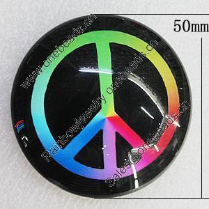 Fridge Magnet, Glass Crystal with Magnet, 50x14mm, Sold by PC