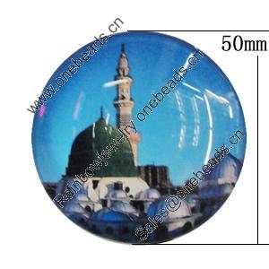 Fridge Magnet, Glass Crystal with Magnet, 50x14mm, Sold by PC