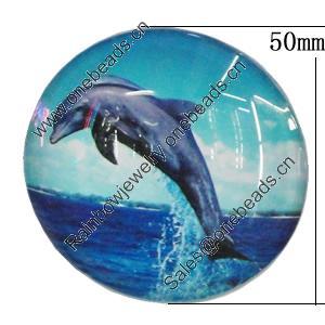 Fridge Magnet, Glass Crystal with Magnet, 50x14mm, Sold by PC