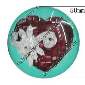 Fridge Magnet, Glass Crystal with Magnet, 50x14mm, Sold by PC