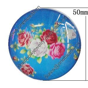 Fridge Magnet, Glass Crystal with Magnet, 50x14mm, Sold by PC