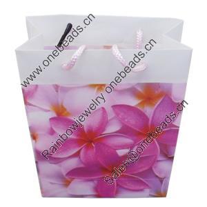 Gift Shopping Bag, Matte PPC, Size: about 29.5cm wide, 37.5cm high, 10cm bottom wide, Sold by Box