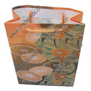 Gift Shopping Bag, Matte PPC, Size: about 27cm wide, 33cm high, 9cm bottom wide, Sold by Box