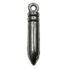 Pendant Zinc Alloy Jewelry Findings Lead-free, 23x5mm Hole:2mm, Sold by Bag