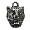 Pendant Zinc Alloy Jewelry Findings Lead-free, Animal Head 24x17mm Hole:4mm, Sold by Bag