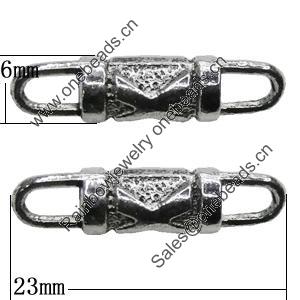 Connectors Zinc Alloy Jewelry Findings Lead-free, 23x6mm, Sold by Bag