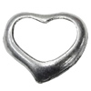 Pendant Zinc Alloy Jewelry Findings Lead-free, Hollow Heart 30x27mm, Sold by Bag