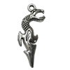 Pendant Zinc Alloy Jewelry Findings Lead-free, 44x20mm Hole:3mm, Sold by Bag