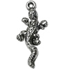 Pendant Zinc Alloy Jewelry Findings Lead-free, Animal 30x14mm Hole:1.5mm, Sold by Bag