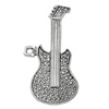 Pendant Zinc Alloy Jewelry Findings Lead-free, Guitar 85x44mm Hole:3.5mm, Sold by Bag