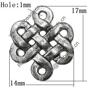 Pendant Zinc Alloy Jewelry Findings Lead-free, 17x14mm Hole:1mm, Sold by Bag