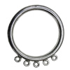 Connectors Zinc Alloy Jewelry Findings Lead-free, 68x61mm Hole:4mm, Sold by Bag