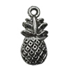Pendant Zinc Alloy Jewelry Findings Lead-free, Pineapple 19x9mm Hole:1.5mm, Sold by Bag