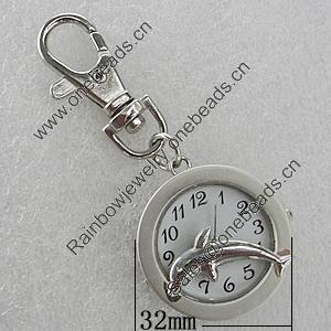 Metal Alloy Fashionable Waist Watch, Watch:about 32mm, Sold by PC