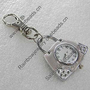 Metal Alloy Fashionable Waist Watch, Watch:about 36x34mm, Sold by PC