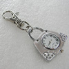 Metal Alloy Fashionable Waist Watch, Watch:about 36x34mm, Sold by PC