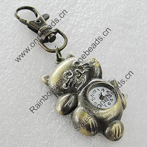 Metal Alloy Fashionable Waist Watch, Watch:about 50x32mm, Sold by PC