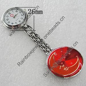 Metal Alloy Fashionable Waist Watch, Watch:about 26mm, Sold by PC