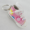 Key Chain, Iron Ring with canvas & rubber, Shoes 75x41mm, Sold by PC 