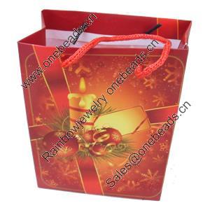 Gift Shopping Bag, Matte PPC, Size: about 31cm wide, 39cm high, 9cm bottom wide, Sold by Box