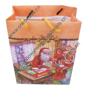 Gift Shopping Bag, Matte PPC, Size: about 26.5cm wide, 34cm high, 9cm bottom wide, Sold by Box